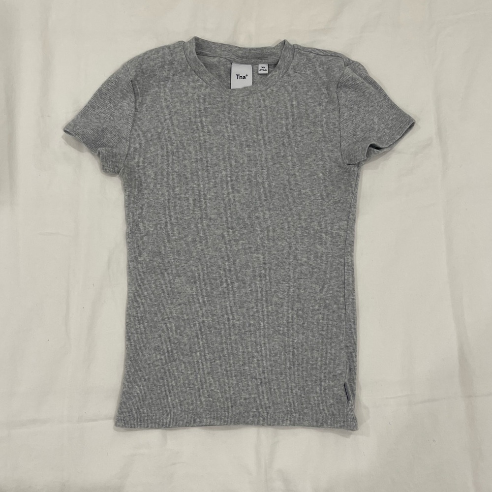 SOLD TNA Heather Gray Ribbed Tee
